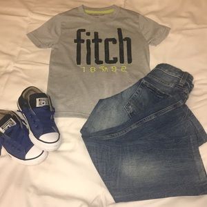 Outfit Abercrombie kids shirt and Cat&Jack jeans